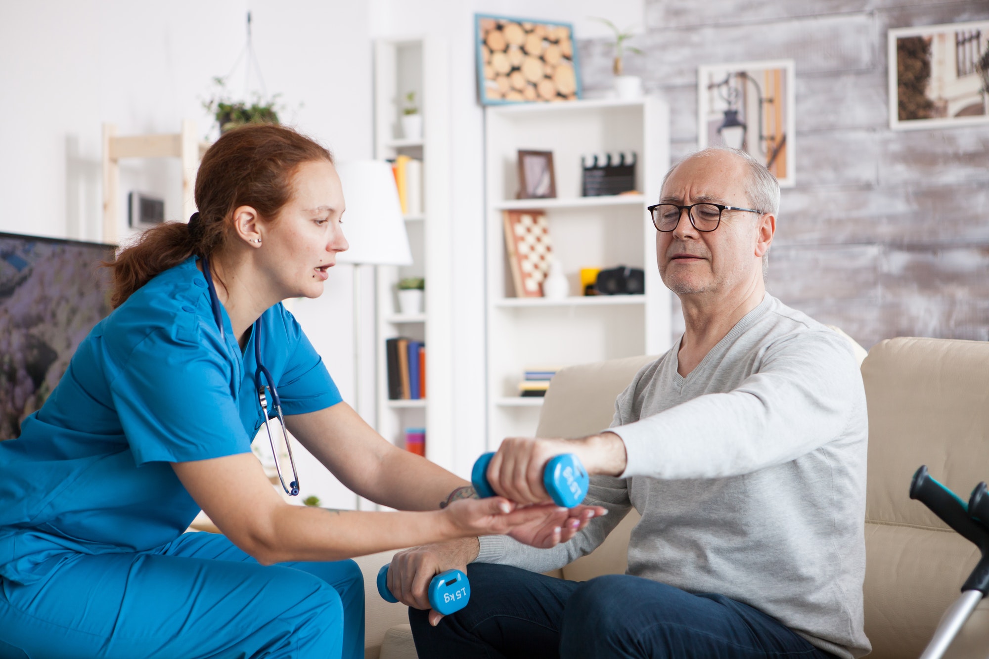 Rééducation patient senior